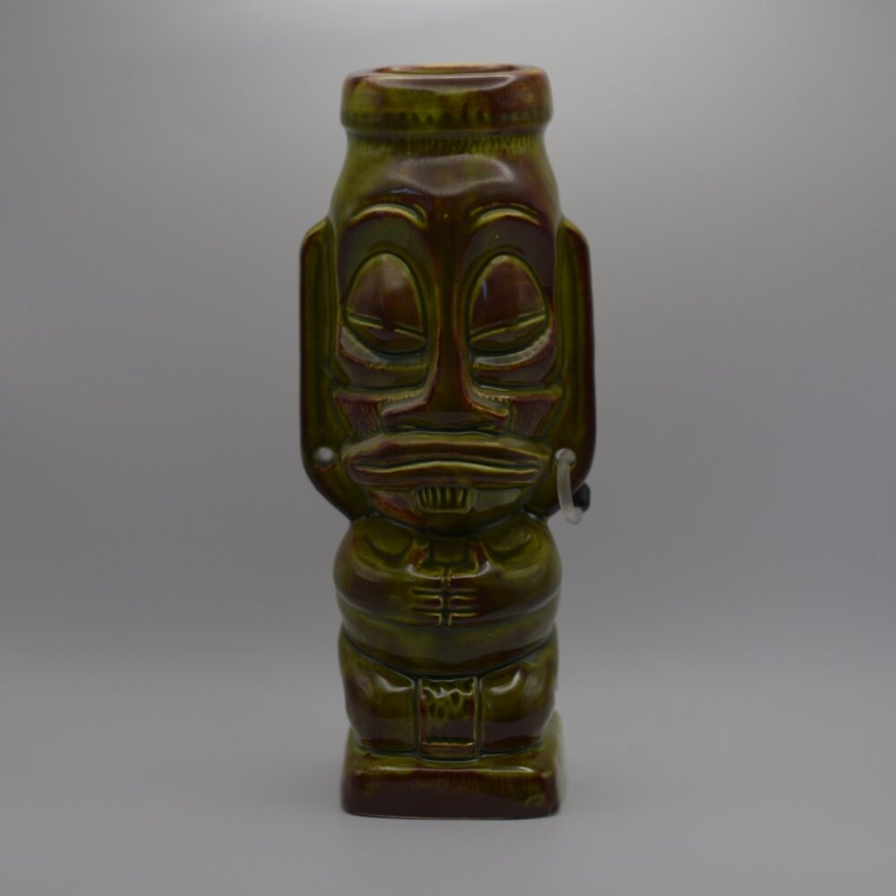Tiki Farm 2000 Greenish Brown 8 inch Tiki (Kula pepe Jungle Green Squid)